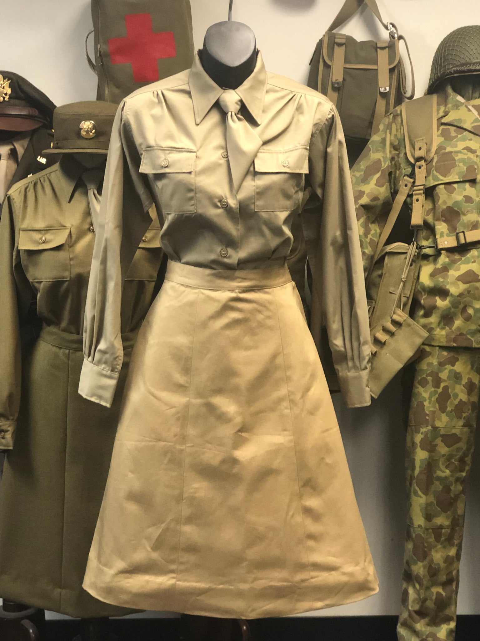Skirt, WAC, Cotton, Khaki, Enlisted Women's