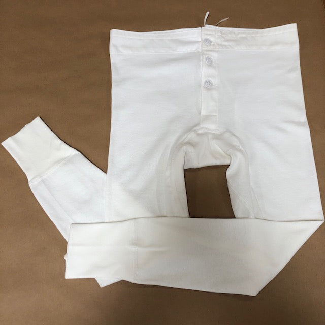 Drawers, Winter, Off-White (Long)
