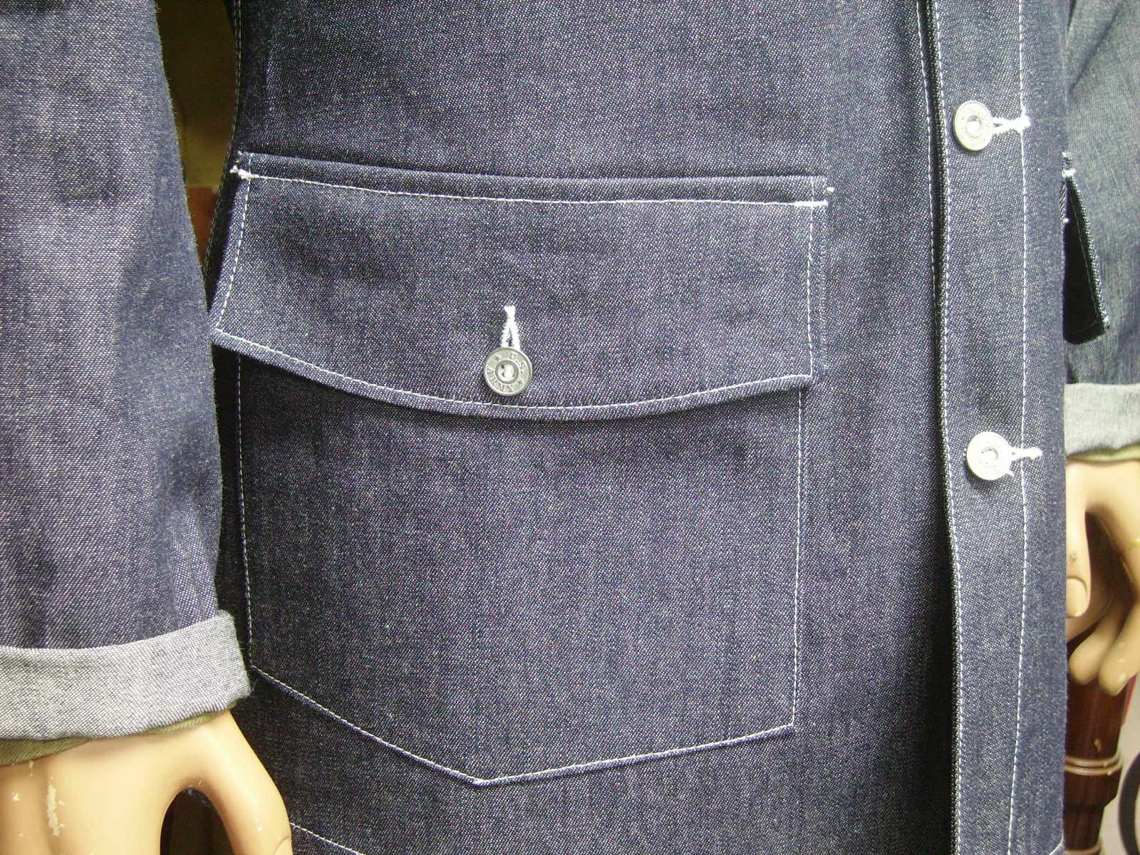 Coat, Work, Blue-Denim, M1940