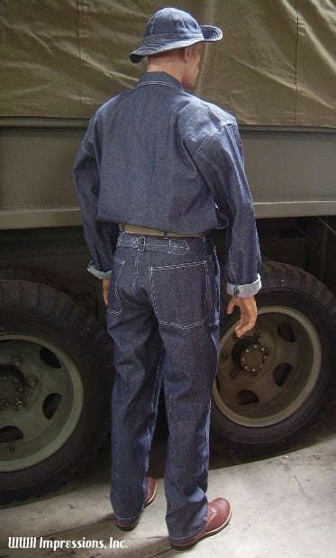 Trousers, Work, Blue Denim, M1937
