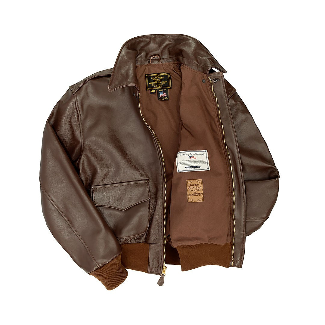Jacket, Flying, A2, Horsehide. Close-out. Sold as-is. All sales final.