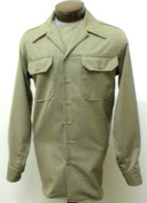 US Army Convertible Collar style EM OD Wool shirt