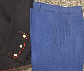 Trousers, Wool, Dress, USMC (Blue). CLOSEOUT sold as-is. All sales final.