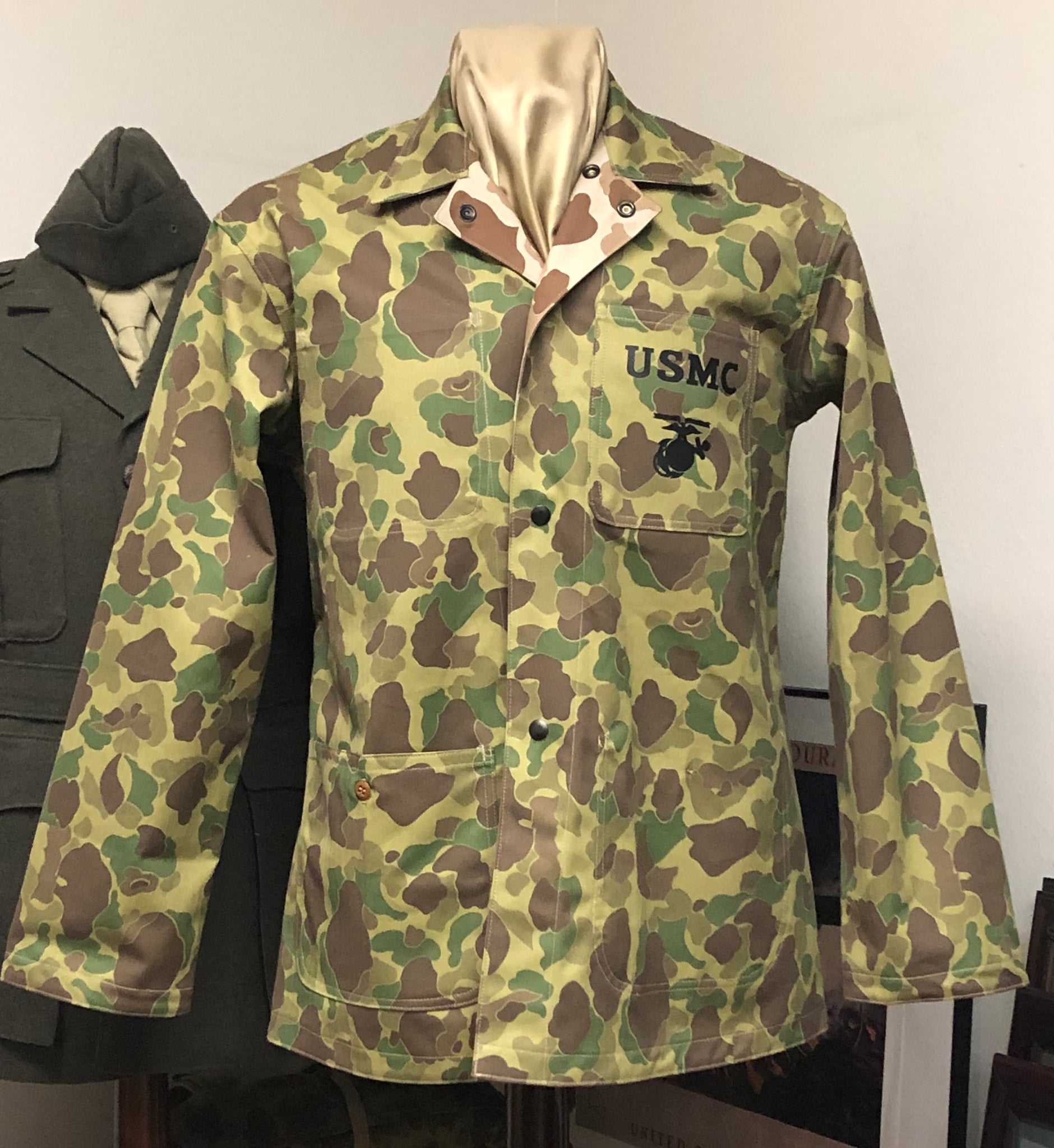 Coat, Utility, Herringbone Twill, USMC, Camouflage, Reversible, P42