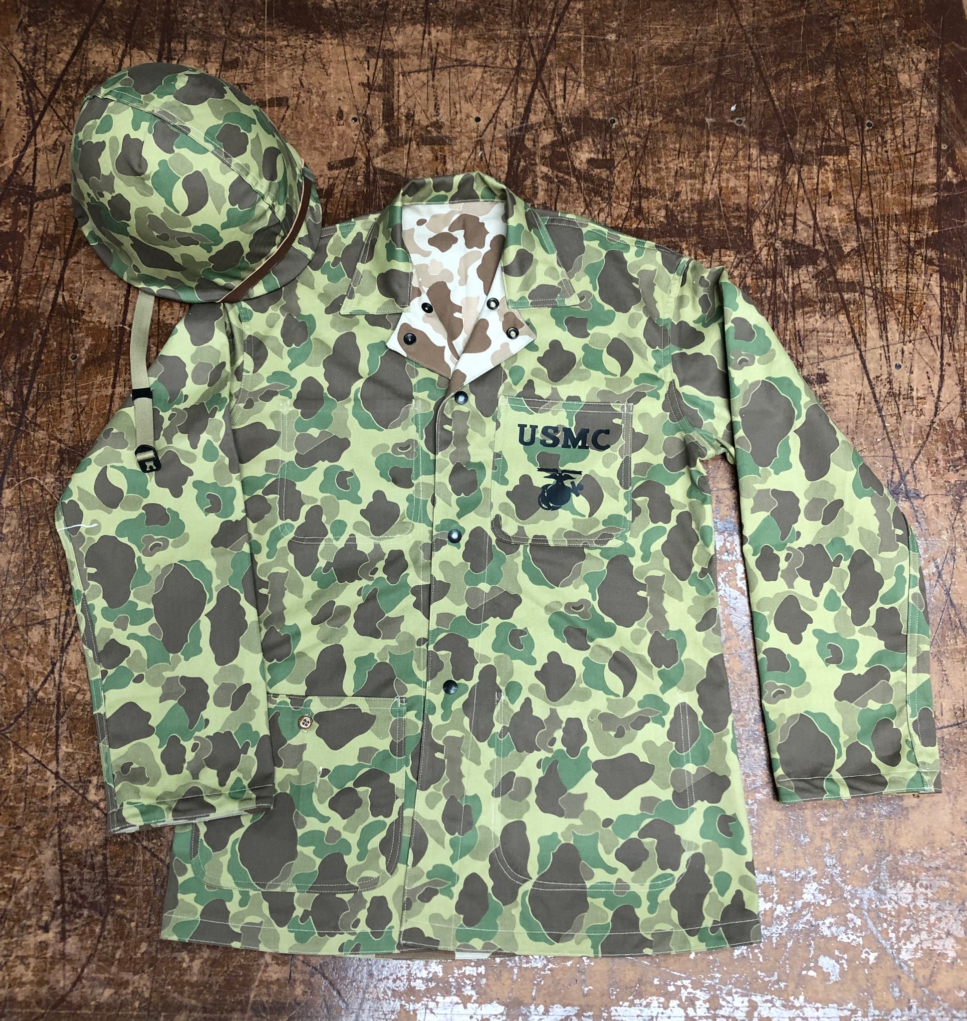 Trousers, Utility, Herringbone Twill, USMC, Camouflage, Reversible, P42