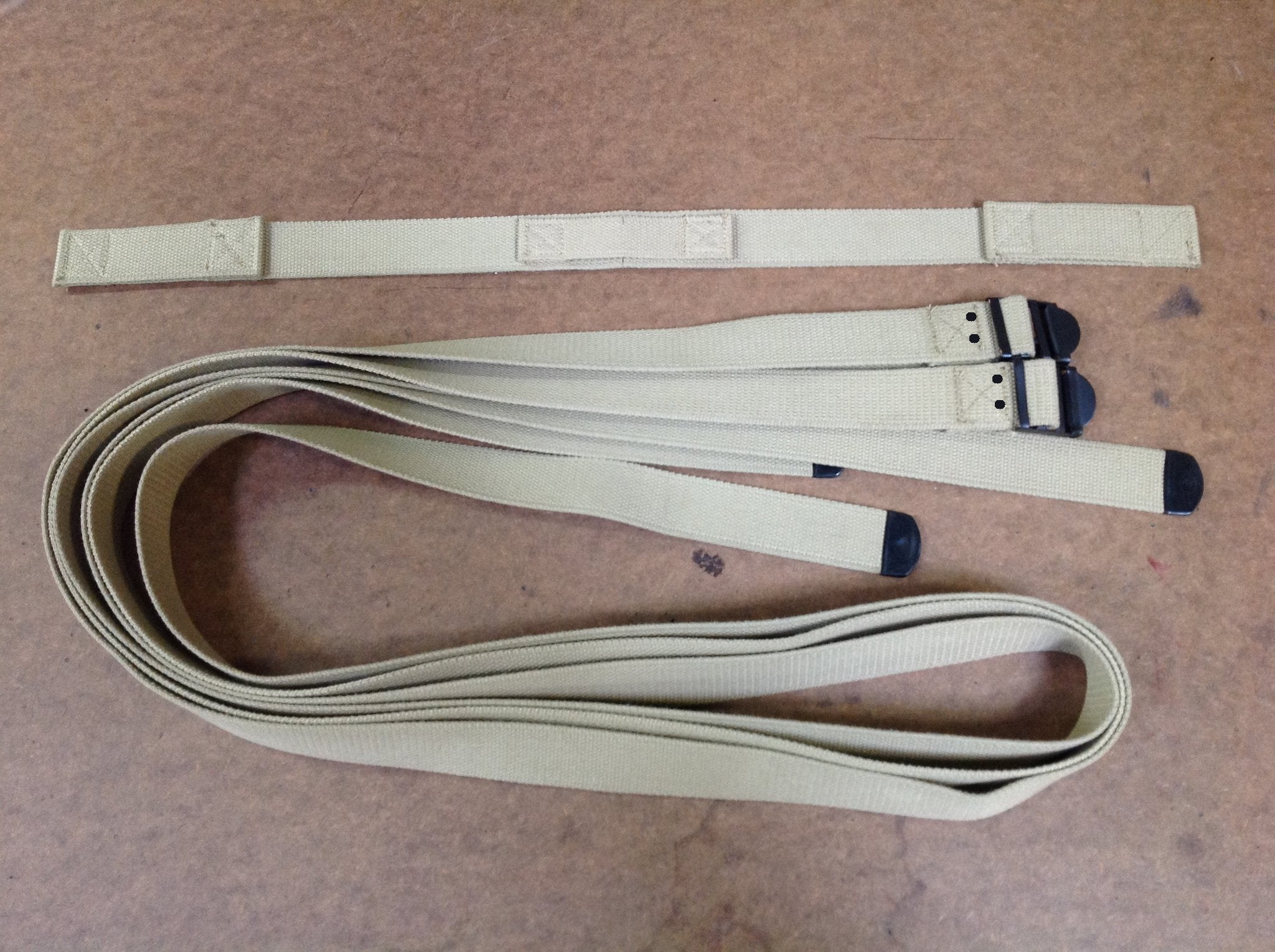 Straps, Bedding Roll, M1935 Officer's CLOSEOUT sold as-is. All sales final.