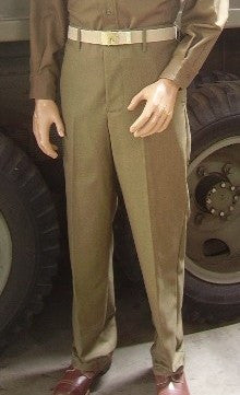 Trousers, Wool, Serge, OD, Light Shade (M1937) CLOSEOUT sold as-is. All sales final.
