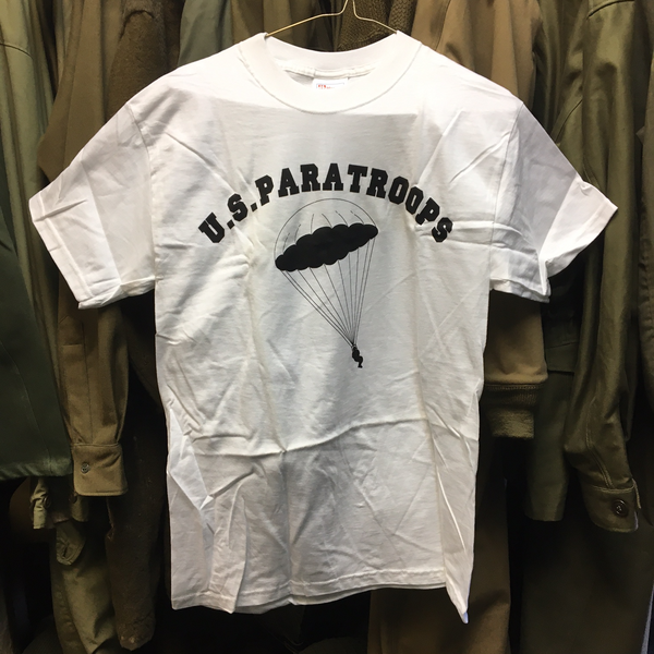 T-shirt, US Paratrooper, size adult small, CLOSEOUT As-Is All Sales Final