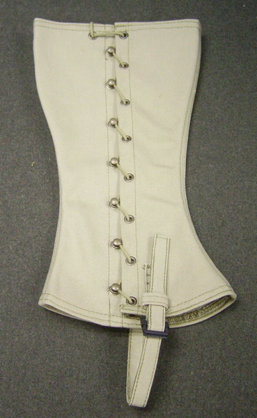 Leggings, Canvas, M1910. CLOSEOUT sold as-is. All sales final.