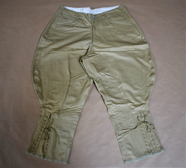 Breeches, Cotton, Khaki. Closeout, Sold As-Is.  All Sales Final.