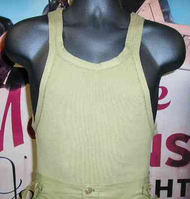 Undershirt, Army, OD, Cotton, Summer, Sleeveless