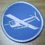 Patch, Cap, Lt Blue, White Glider