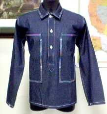 Shirt, Work, Blue Denim, M1937