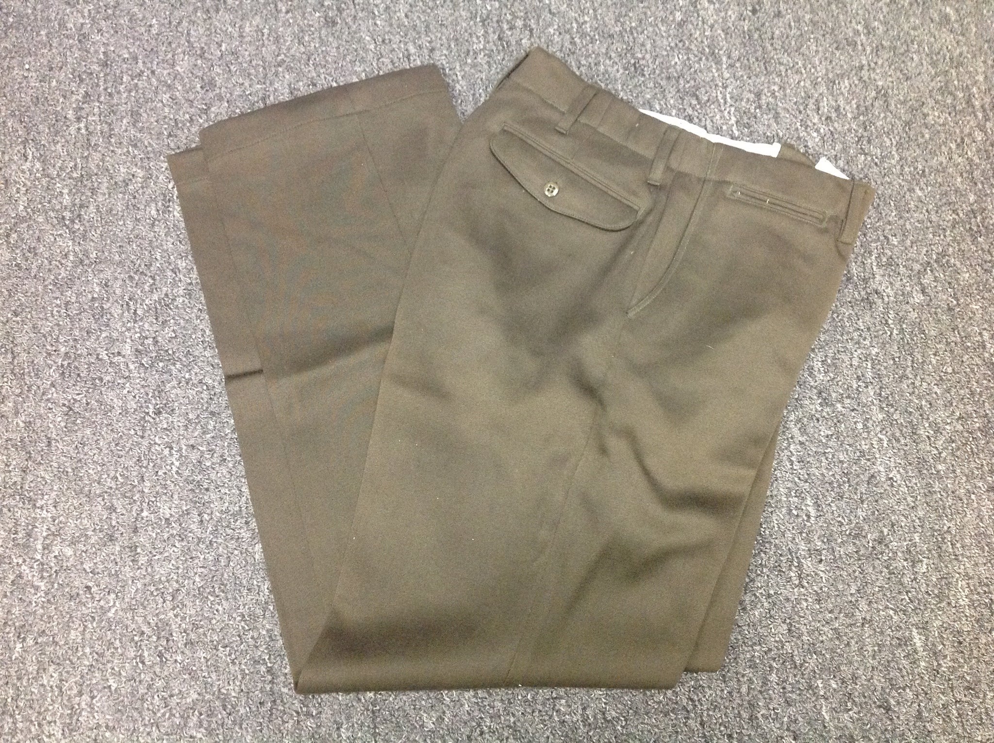 Trousers, Dress, Regulation, Officer's, Dark OD. CLOSEOUT sold as-is. All sales final.