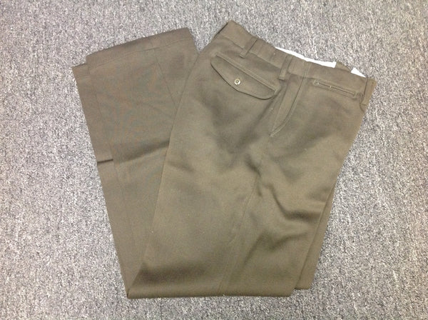 Trousers, Dress, Regulation, Officer's, Dark OD, W29 CLOSEOUT sold as-is. All sales final.