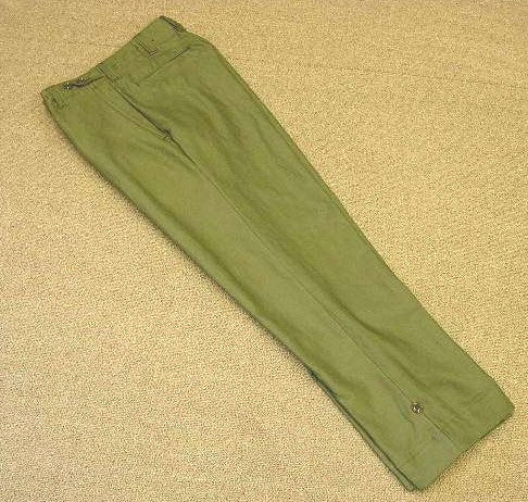 Trousers, Field, Cotton, OD, (M1943), Standard