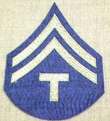 Chevrons, Rank, Felt, T/5, Army