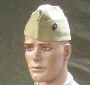 Cap, Garrison, USMC, Khaki (Pisscutter)