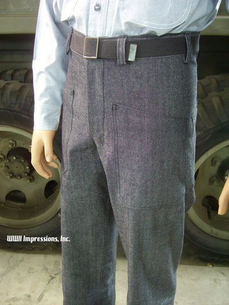 Trousers, Dungaree, Navy. CLOSEOUT sold as-is. All sales final.