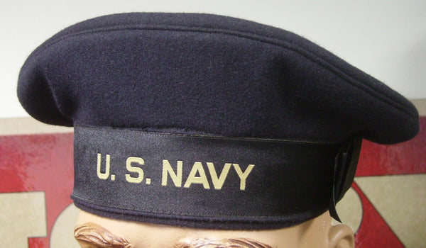 Hat, Dress Blue, USN. CLOSEOUT sold as-is. All sales final.