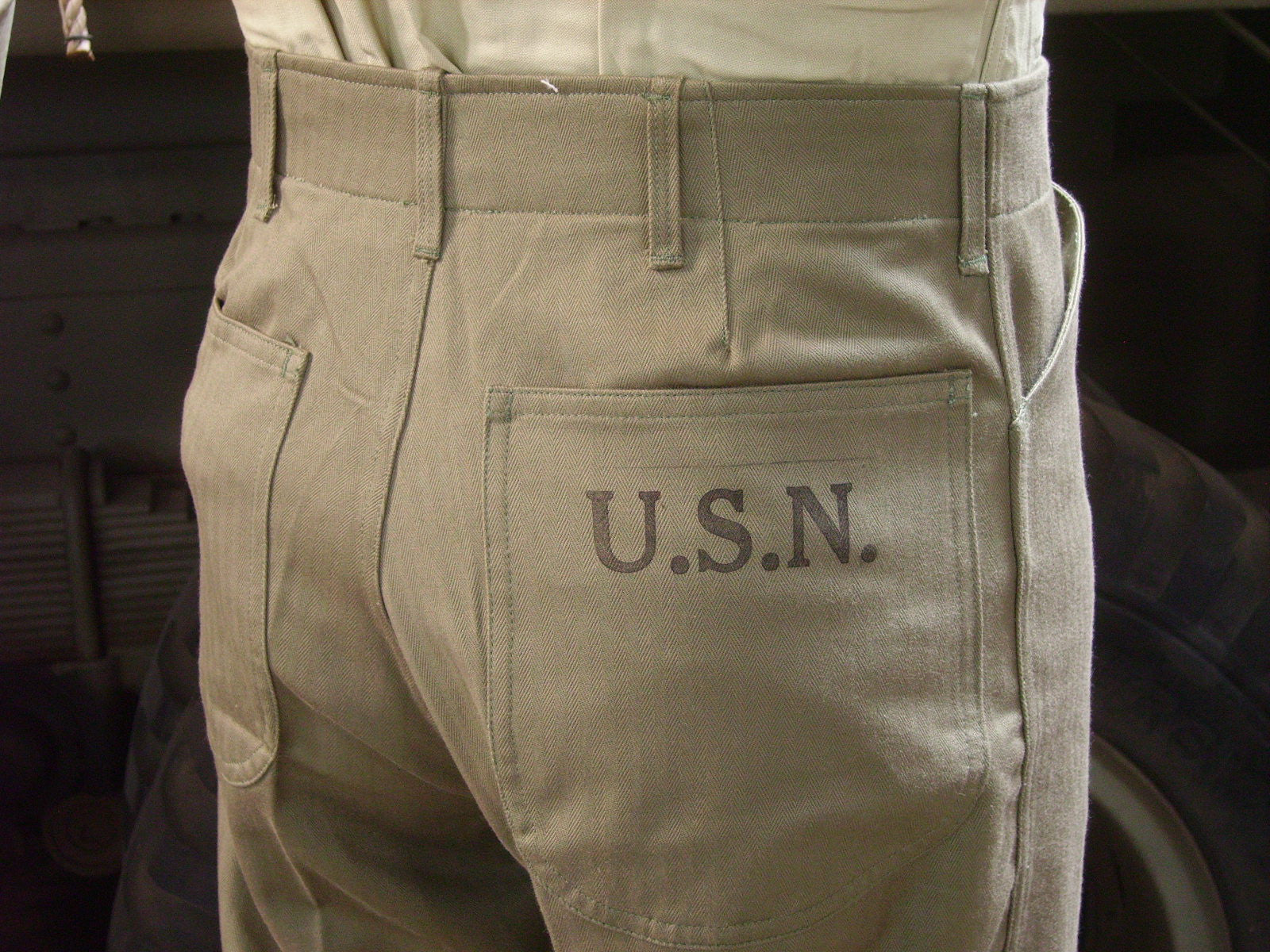 Trousers, Utility, USN, N-3 (HBT)
