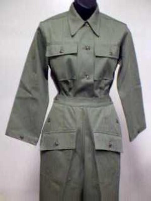 Shirt, Herringbone Twill, Women's, Light Shade, Army