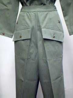 Trousers, Herringbone Twill, Women's, Light Shade, Army
